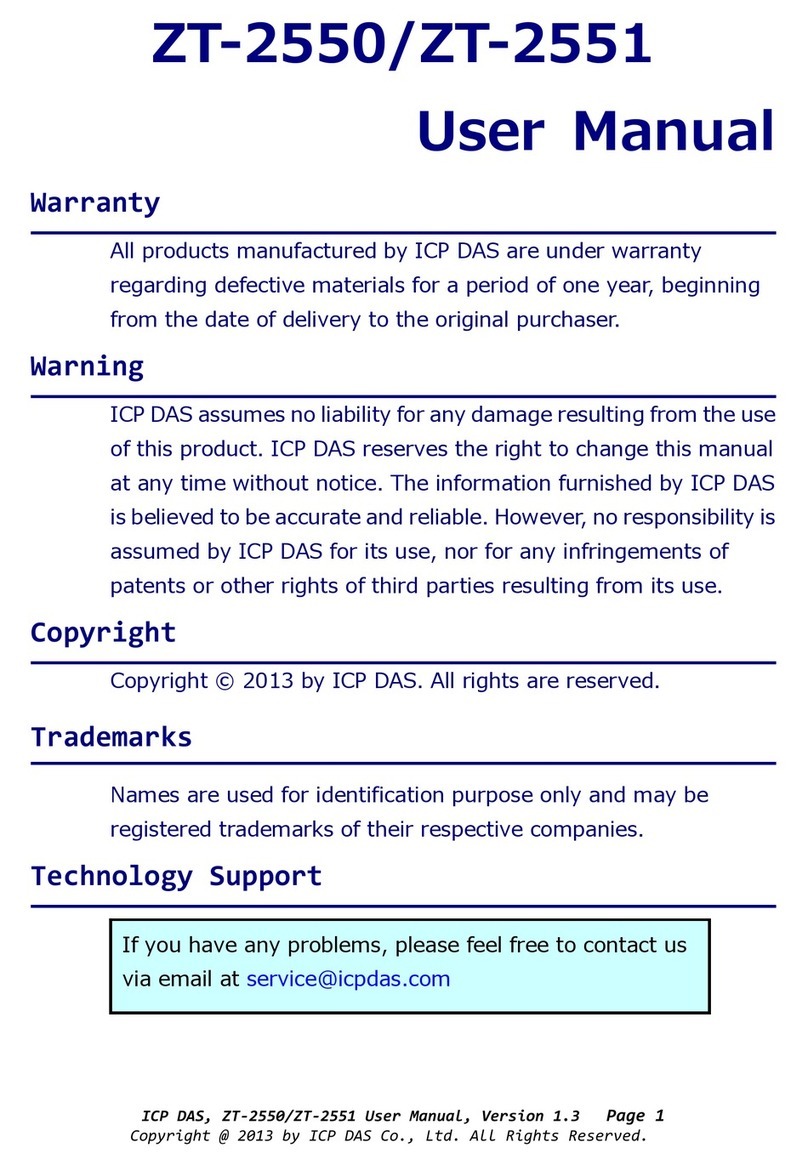 ICP DAS USA ZT-2550 user manual