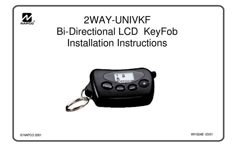 NAPCO 2WAY-UNIVKF User manual