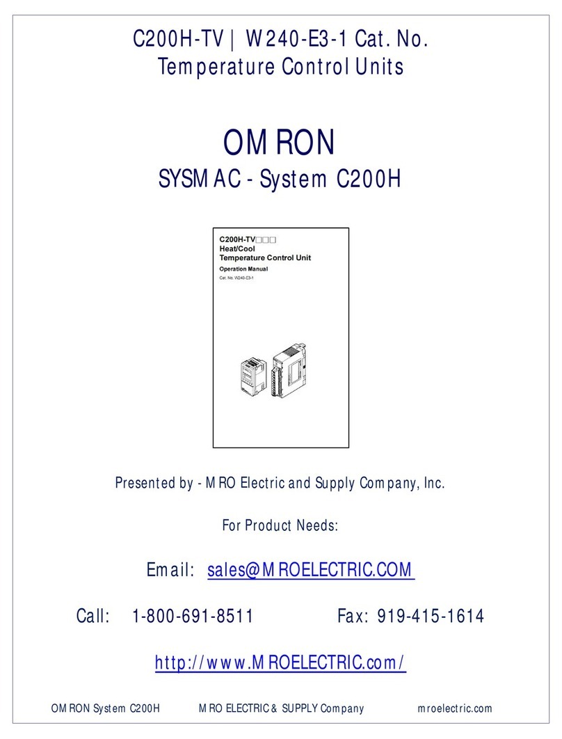 Omron C200H-TV Series User manual
