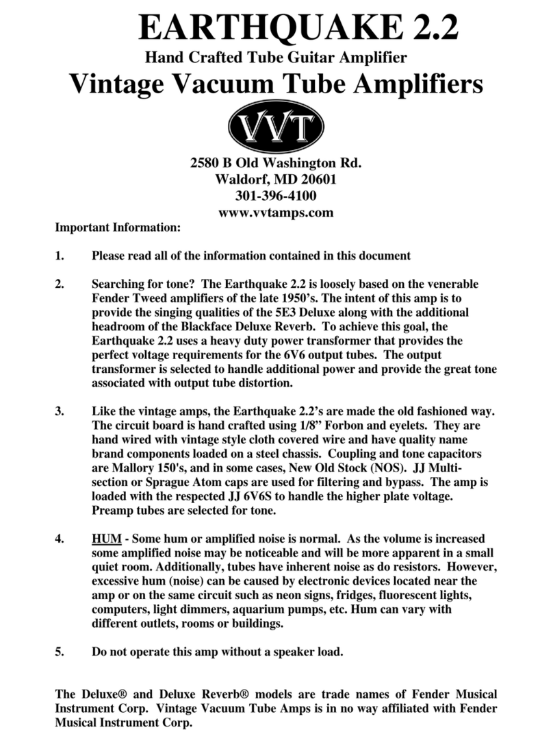 VVT Earthquake 2.2 User instructions