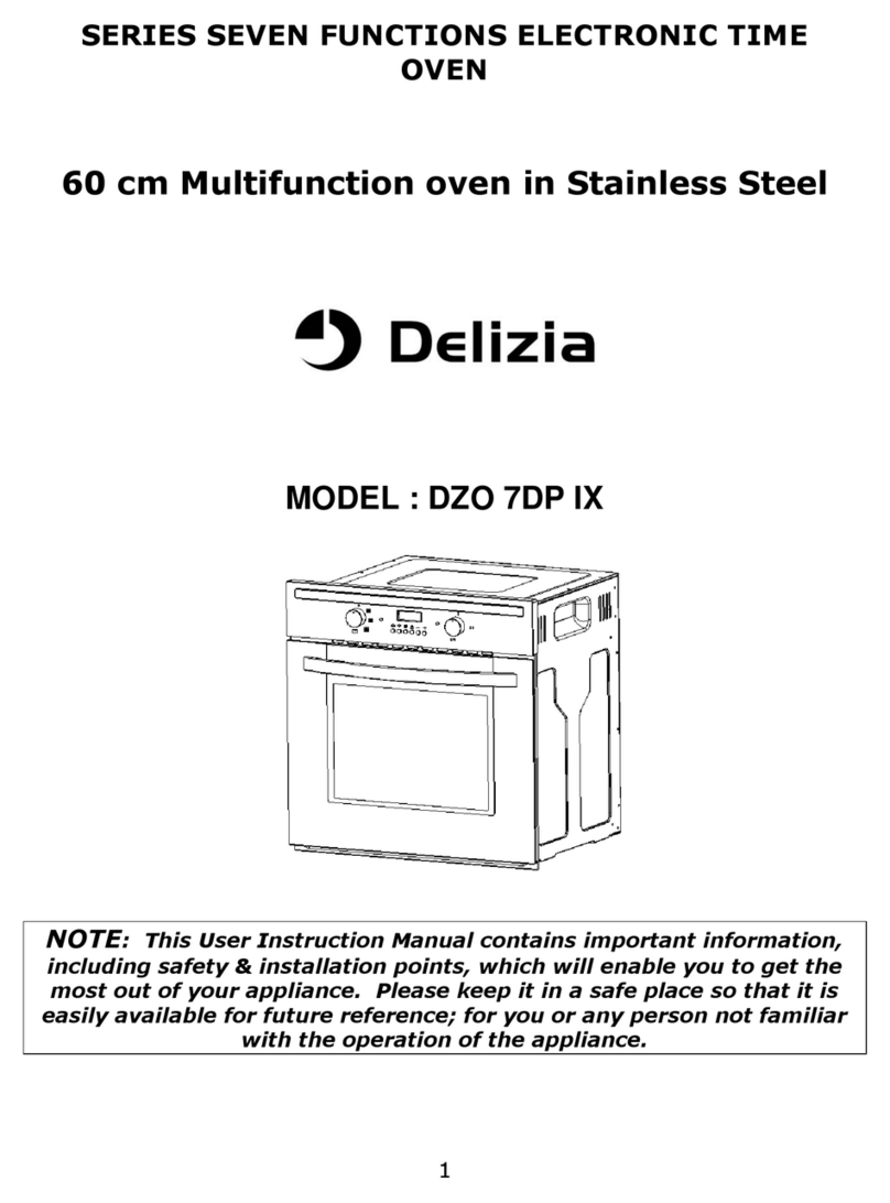 Delizia DZO 7DP IX User instruction manual