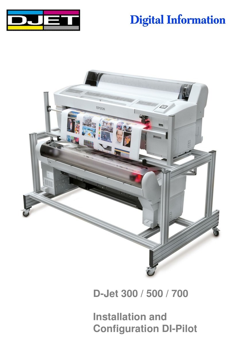 Epson D-Jet 700 Operating and maintenance instructions
