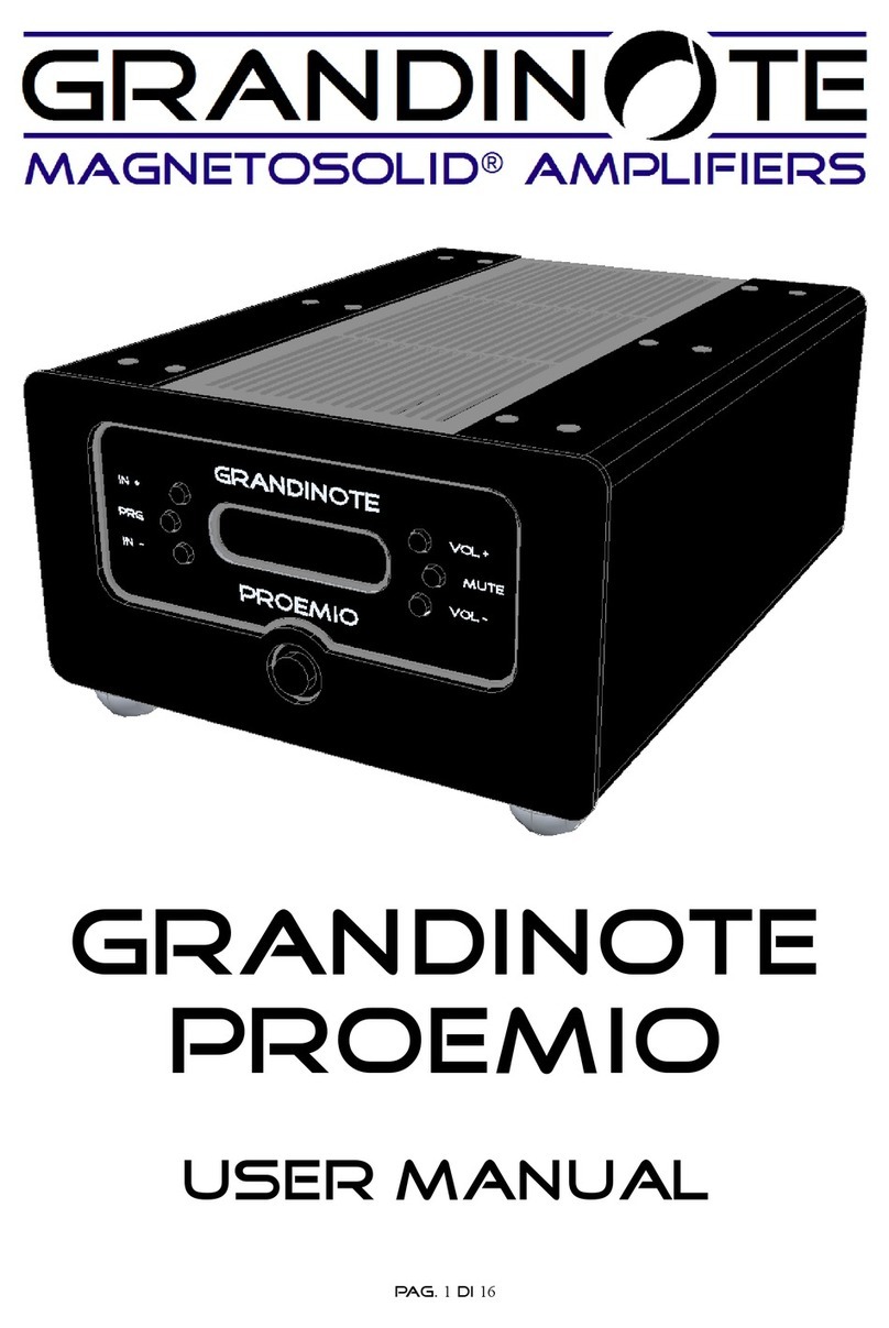 Grandinote Proemio User manual Grandinote Proemio User manual