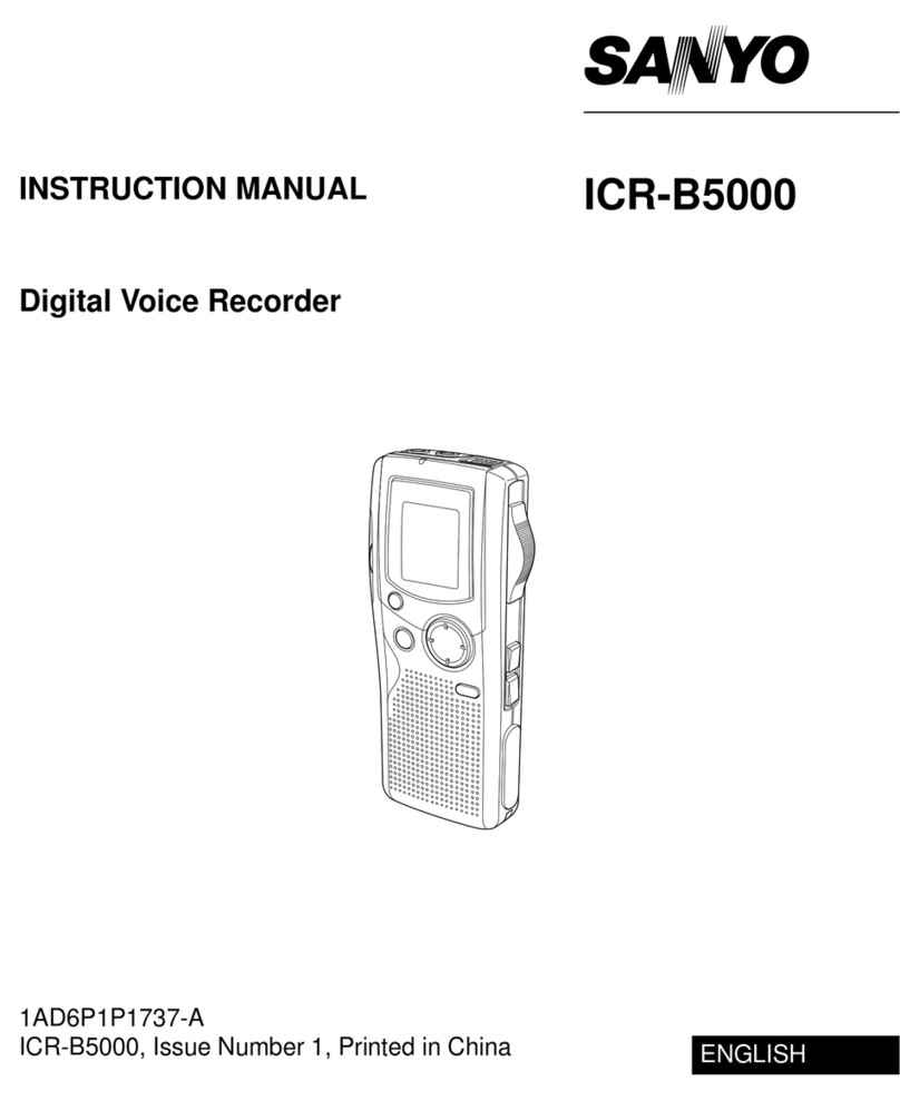 Sanyo ICR-B5000 User manual