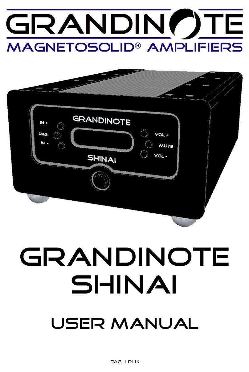 Grandinote Shinai User manual Grandinote Shinai User manual
