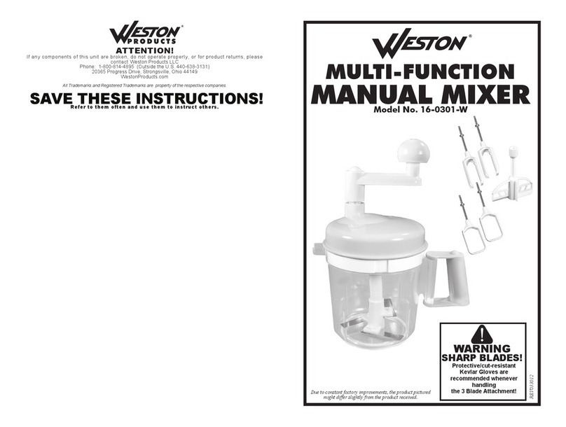 Weston 16-0301-W User manual