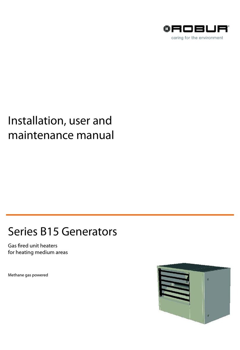 Robur B15 Generators Series Operating instructions Robur B15 Generators Series Operating instructions