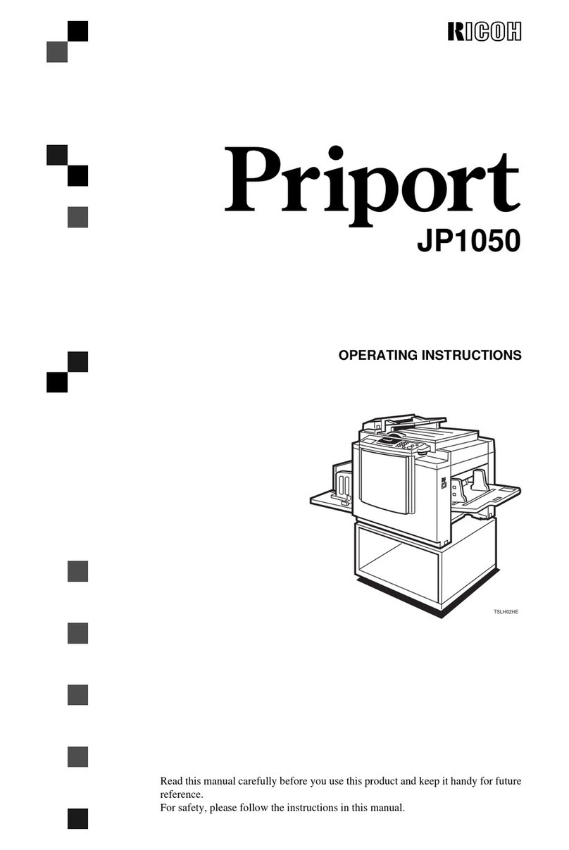 Ricoh Priport JP1050 User manual