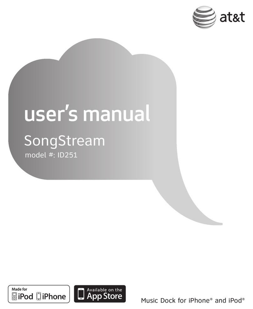 AT&T SongStream ID251 User manual