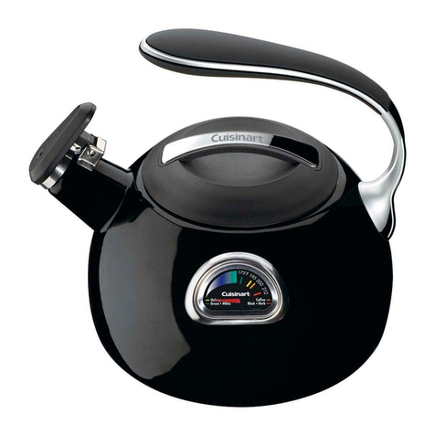 Cuisinart PerfecTemp Teakettle Care and use guide