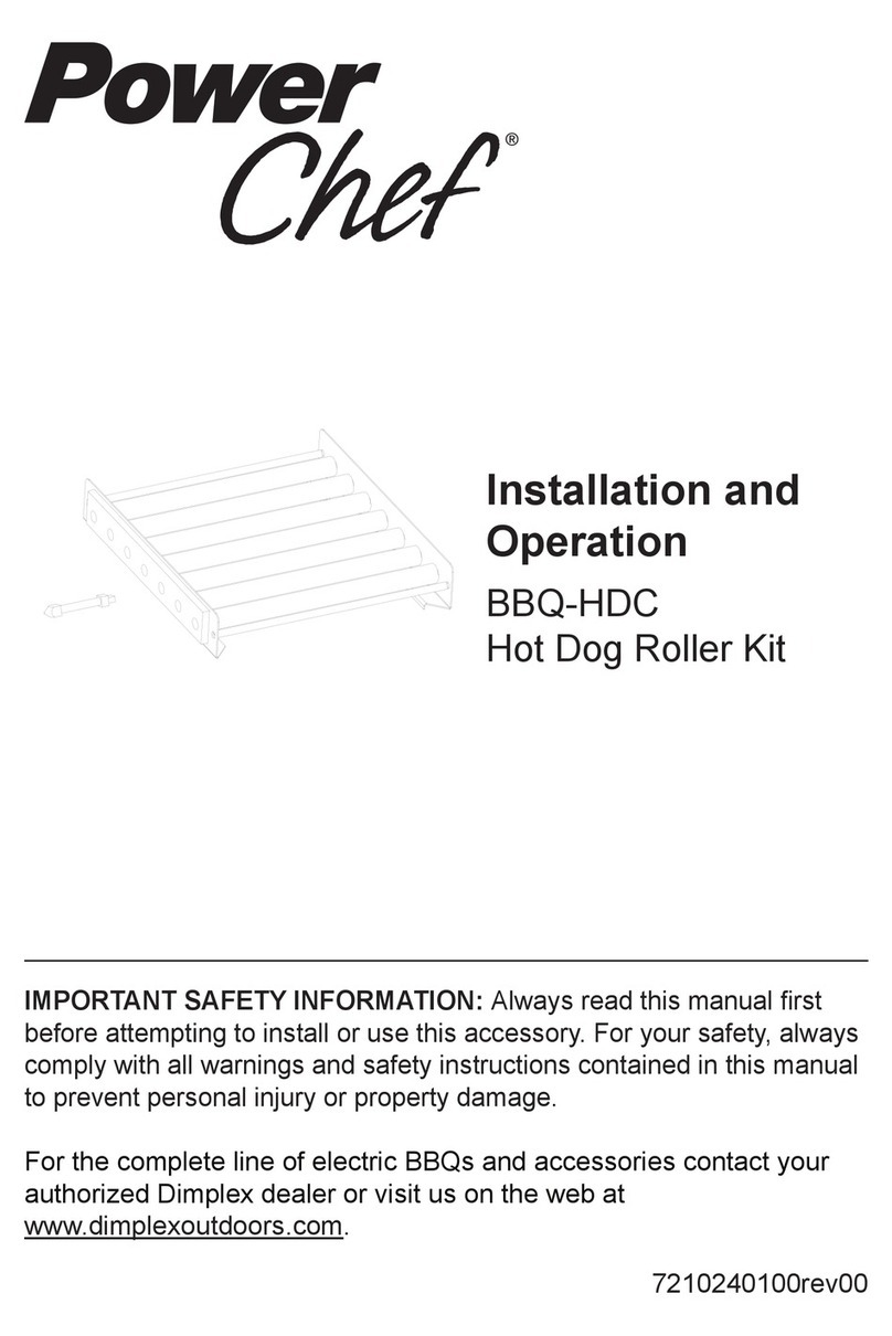 Dimplex Power Chef Installation and operation