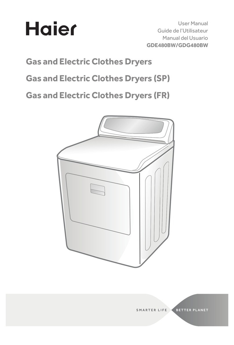 Haier GDE480BW User manual