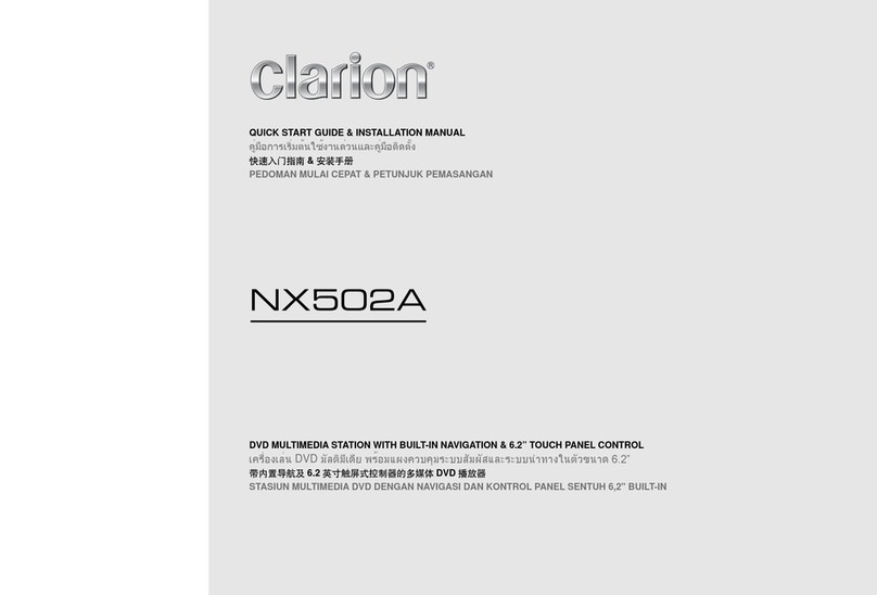 Clarion NX502A User manual