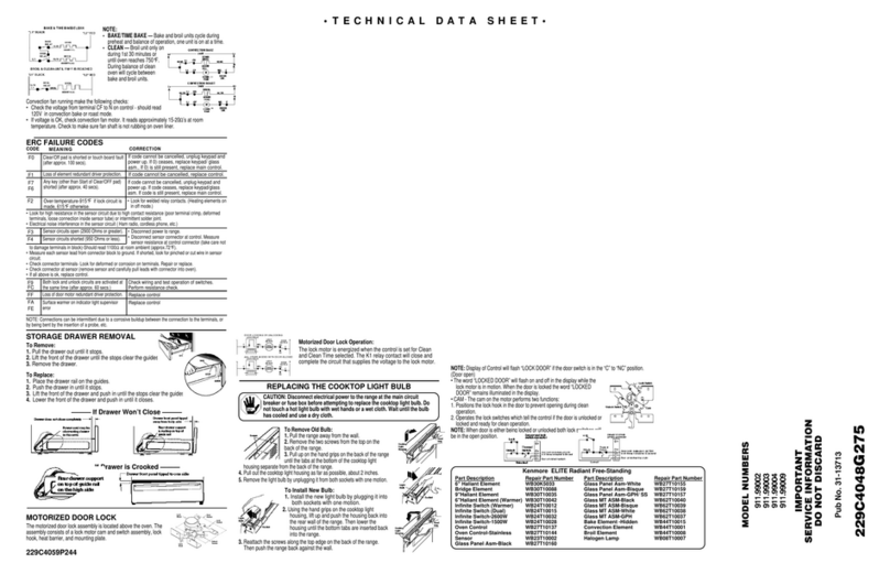 Kenmore ELITE 911.99002 Instruction Manual