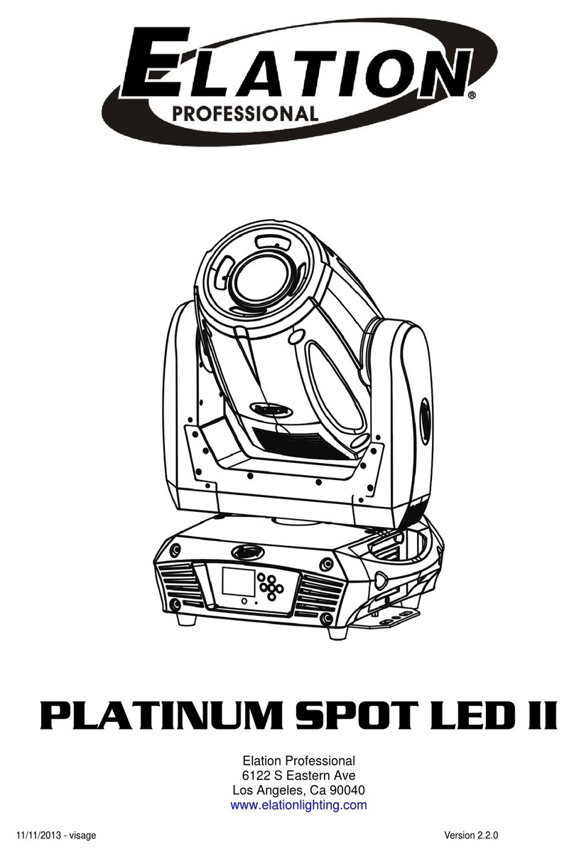 Elation PLATINUM SPOT LED II User manual