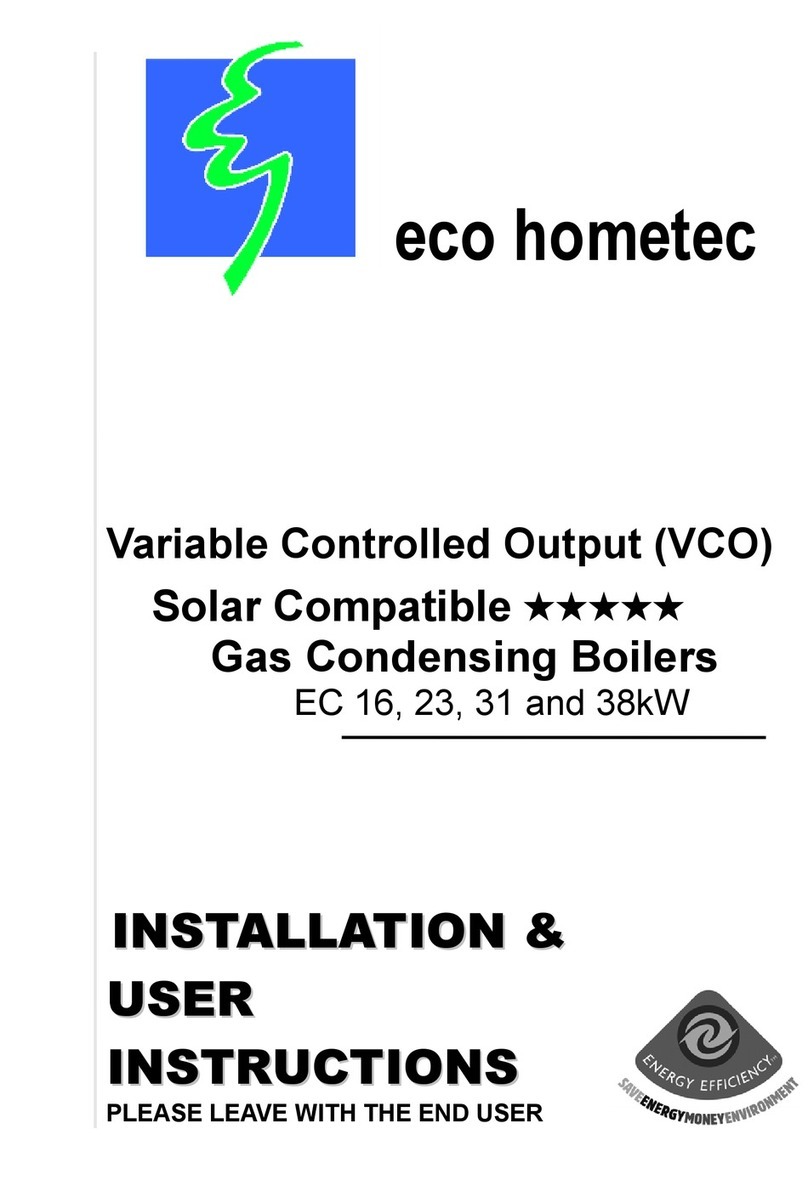 Eco Hometec EC 38kW Installation & user's instructions Eco Hometec EC 38kW Installation & user's instructions
