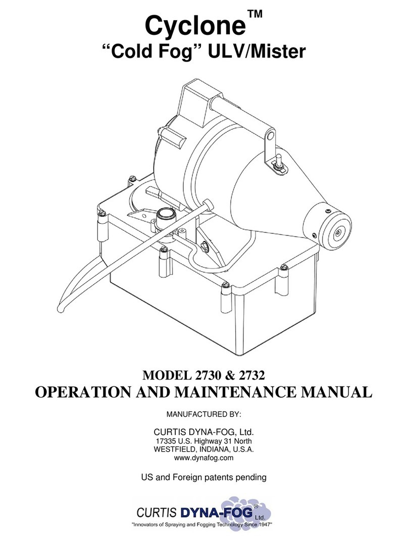 Curtis Dyna-Fog CyClone 2730 User manual