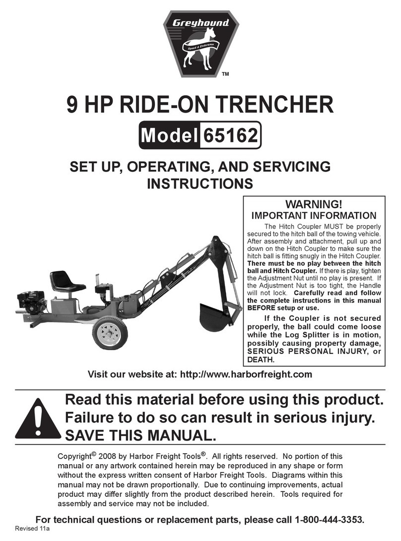 Greyhound 65162 Set up, operating, and servicing instructions