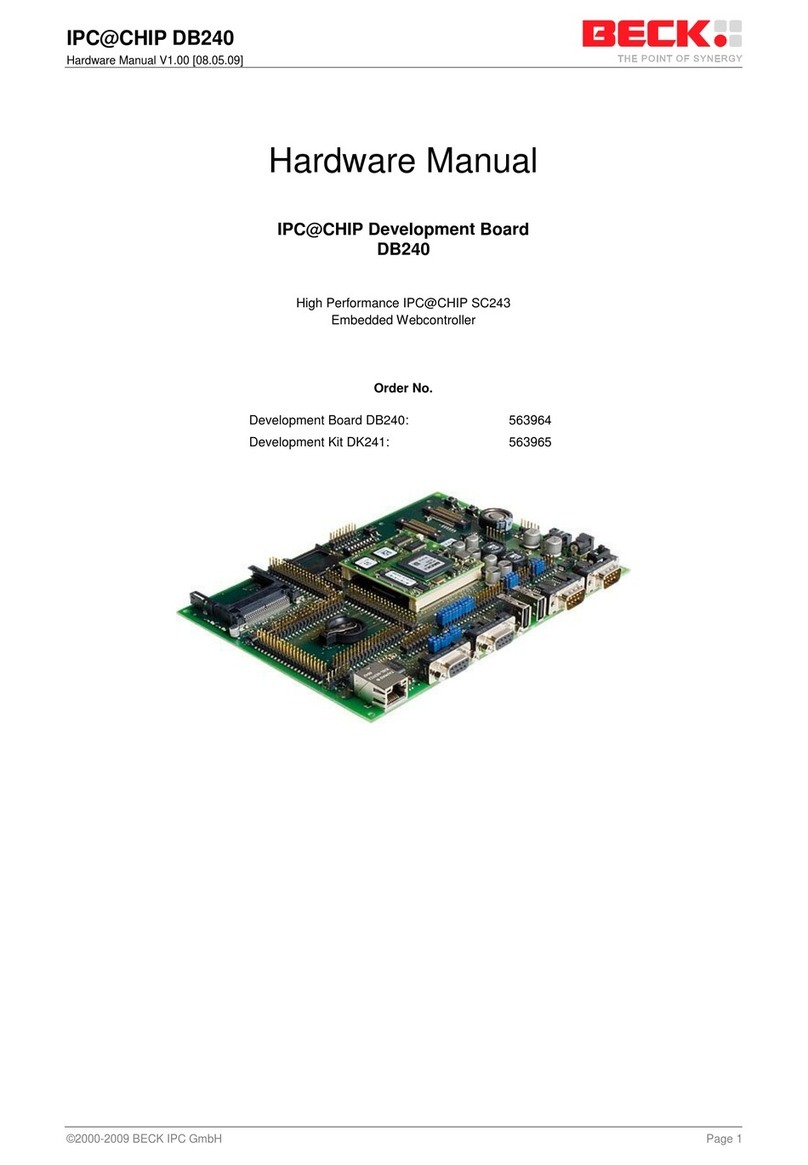 Beck IPC@CHIP DB240 Hardware manual