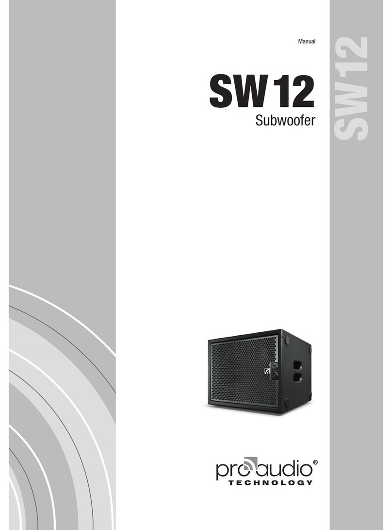 ProAudio SW12 user manual