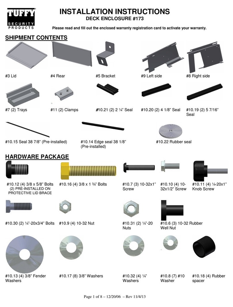 Tuffy 173 installation instructions