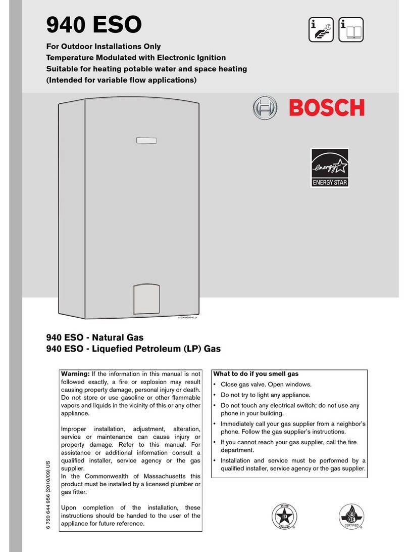 Bosch 940ESO installation manual