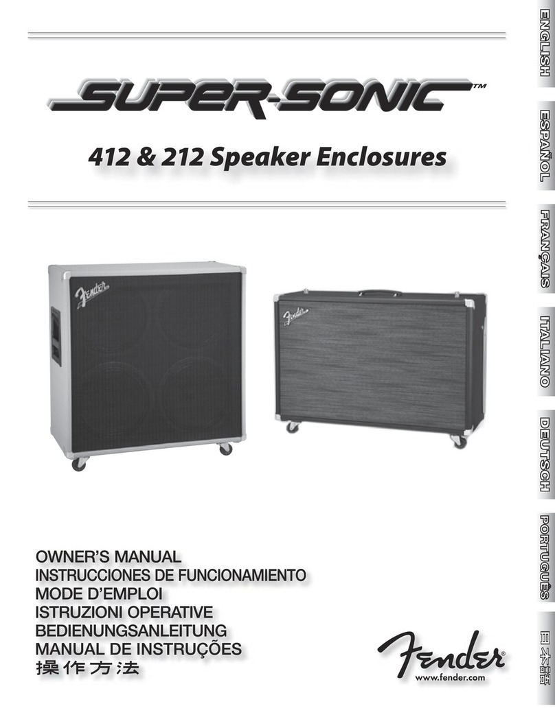 Fender Super-sonic 412 User manual