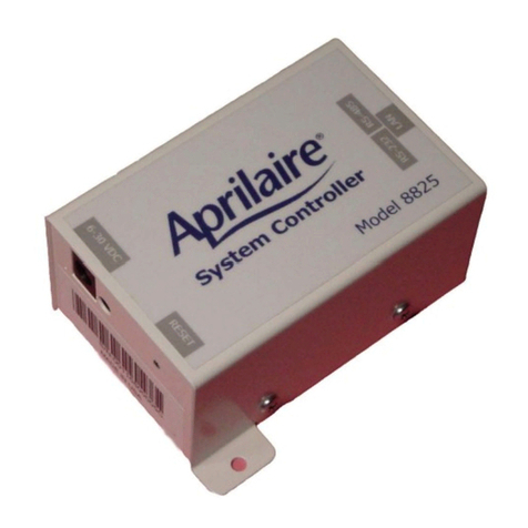 Aprilaire 8825 Installation, configuration and user manual