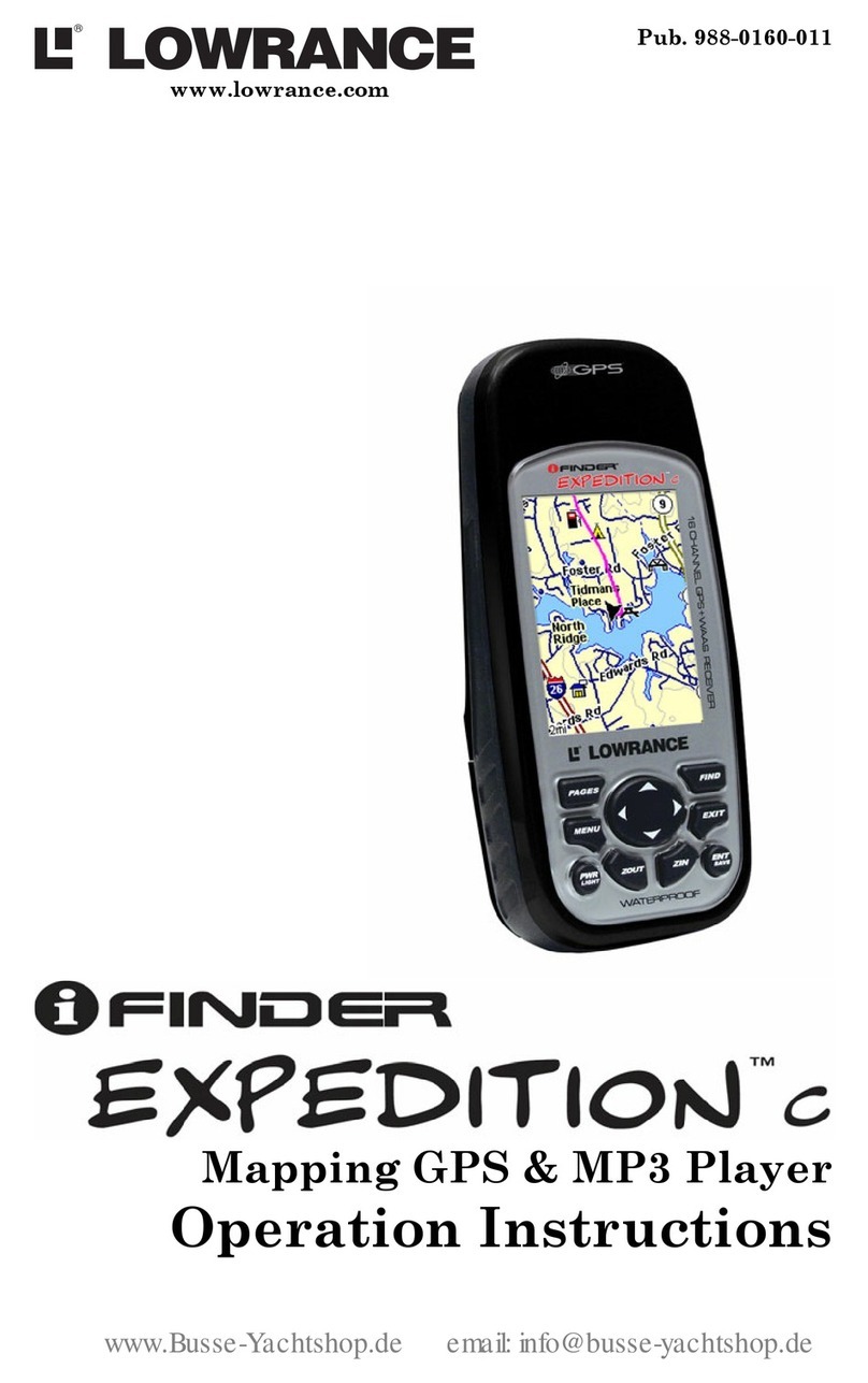 Lowrance Finder Expedition C User manual
