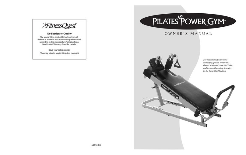 Fitness Quest Pilates Power Gym owner's manual Fitness Quest Pilates Power Gym owner's manual
