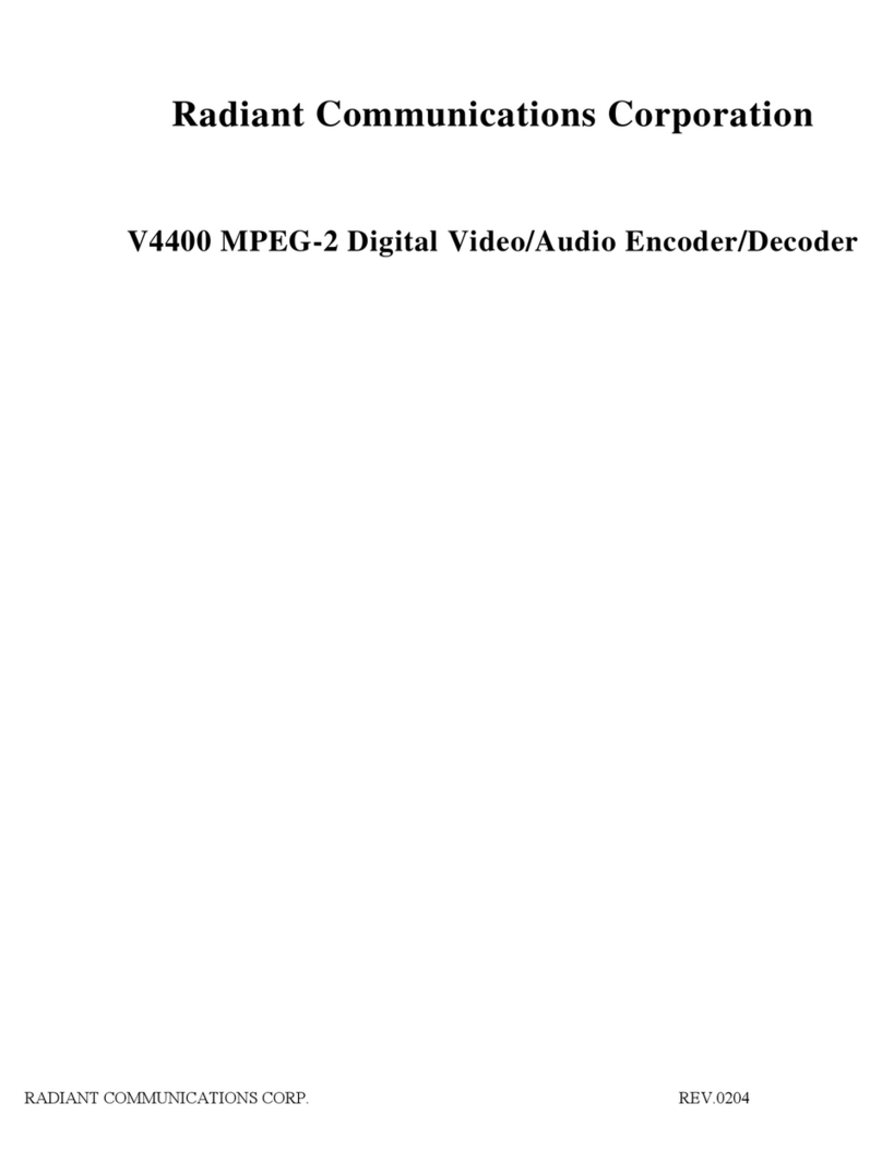 Radiant V4400 Series user manual