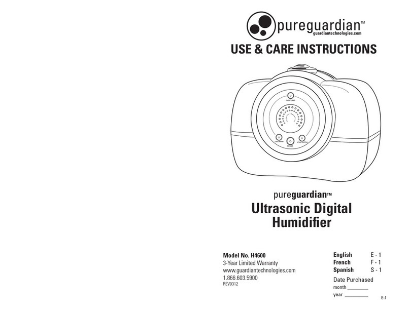 pureguardian H4600 Use & care instructions