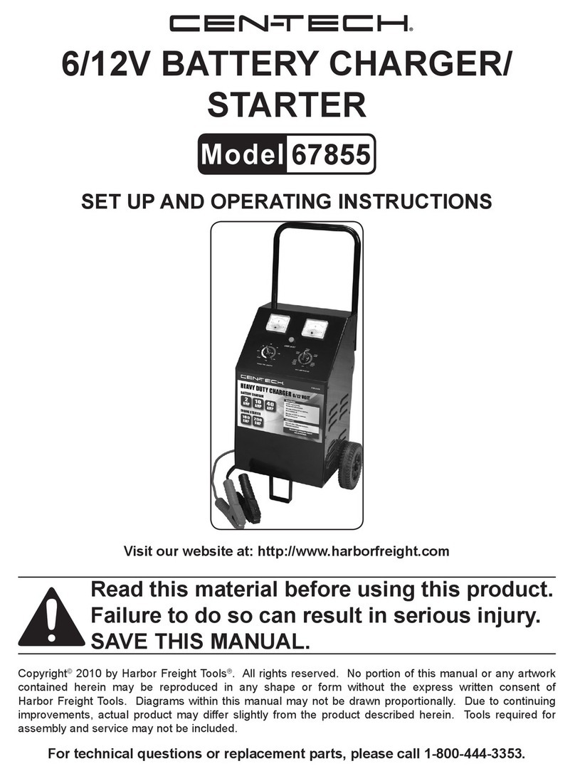 Centech 67855 Set up and operating instructions