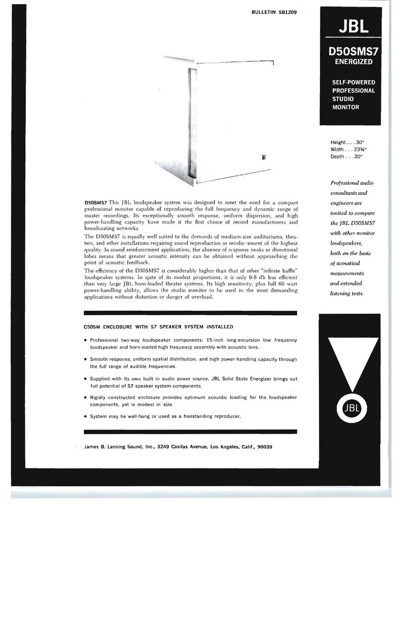 JBL D50SMS7 Manual