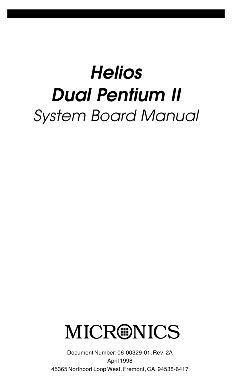 Micronics Helios Dual Pentium II User manual Micronics Helios Dual Pentium II User manual