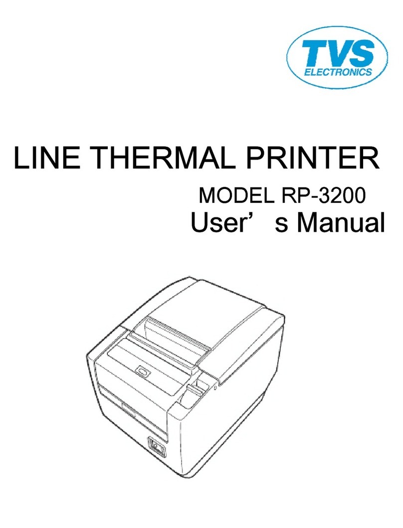 TVS electronics Jus' Print RP-3200 user manual