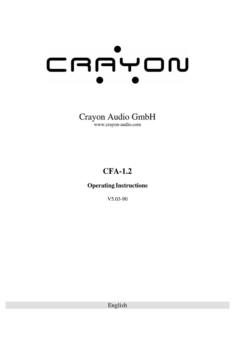 Crayon Audio CFA-1.2 operating instructions