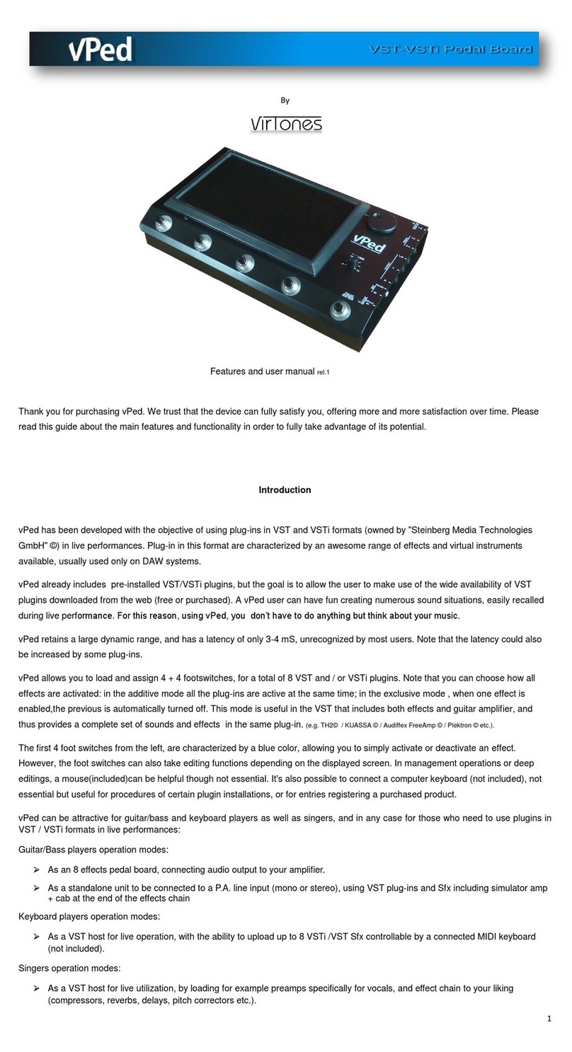 vPed VST-VSTi user manual