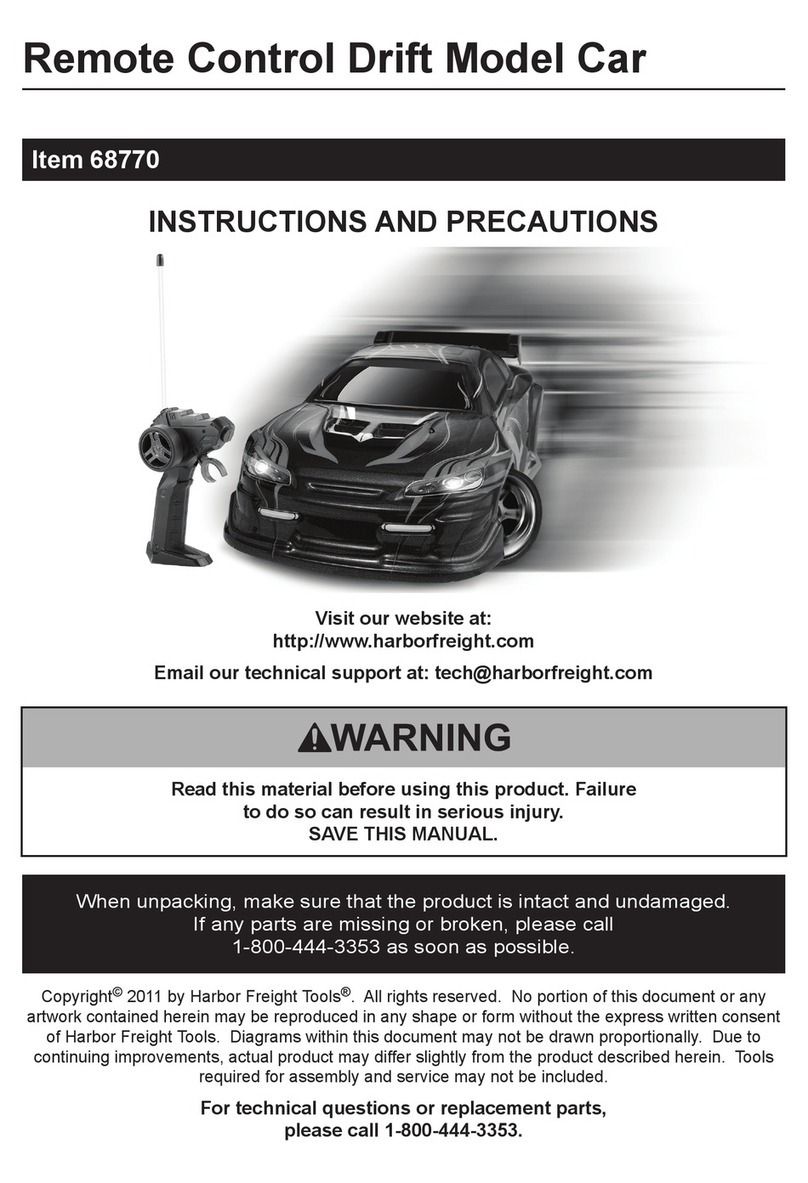 Harbor Freight Tools 68770 Instructions and precautions