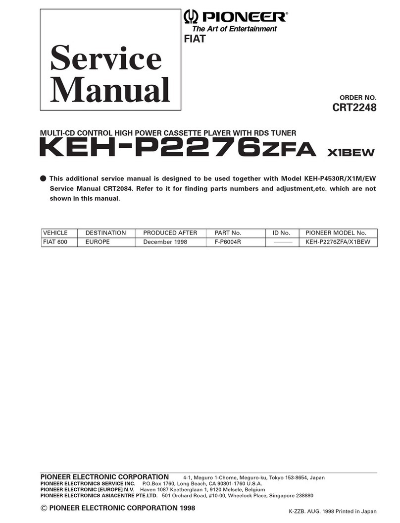 Pioneer KEH-P2276ZFA Service manual