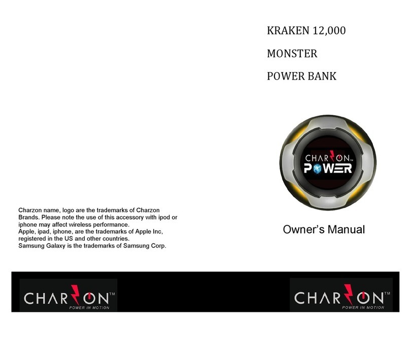 Charzon Kraken 12000 monster power bank user manual