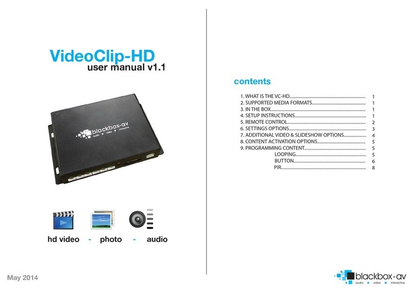 Blackboxav VideoClip-HD user manual