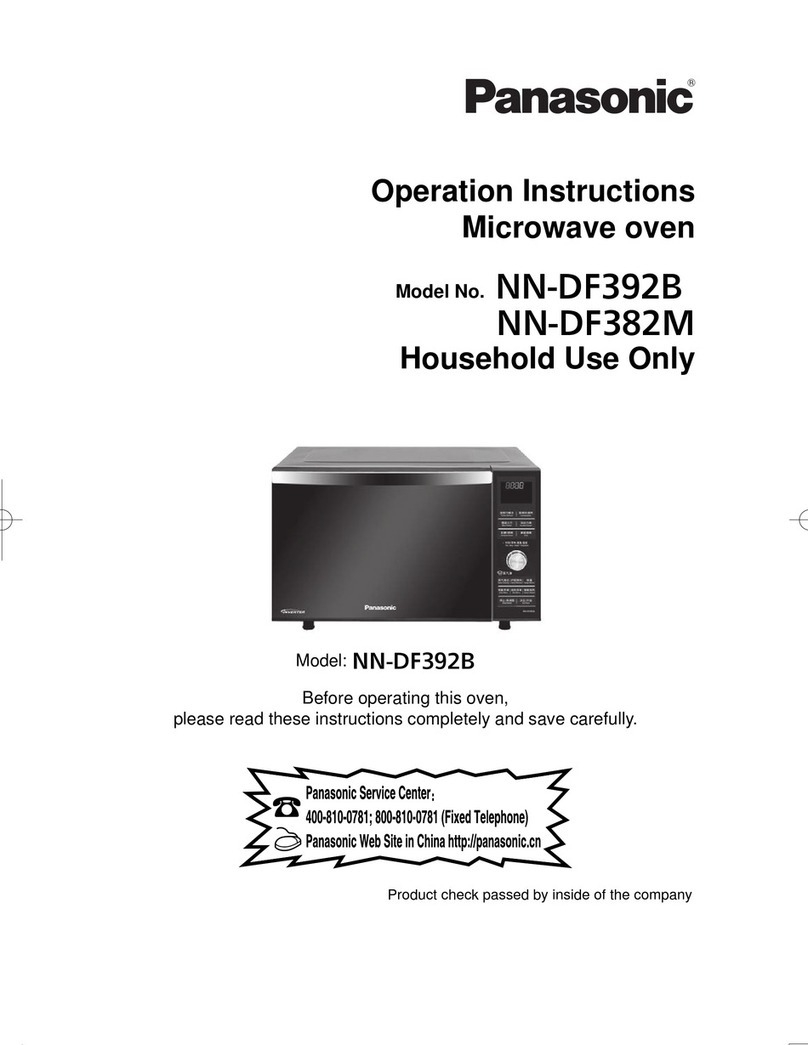 Panasonic NN-DF382M Operation instructions