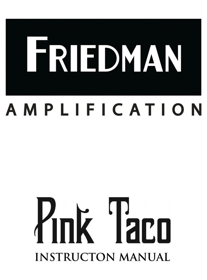 Friedman Pink Taco instruction manual