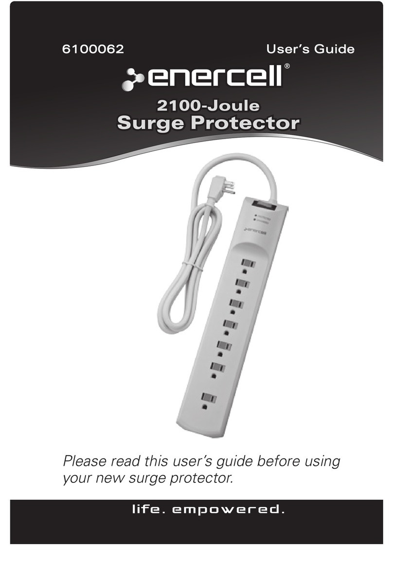Enercell 2100-Joule Surge Protector User manual
