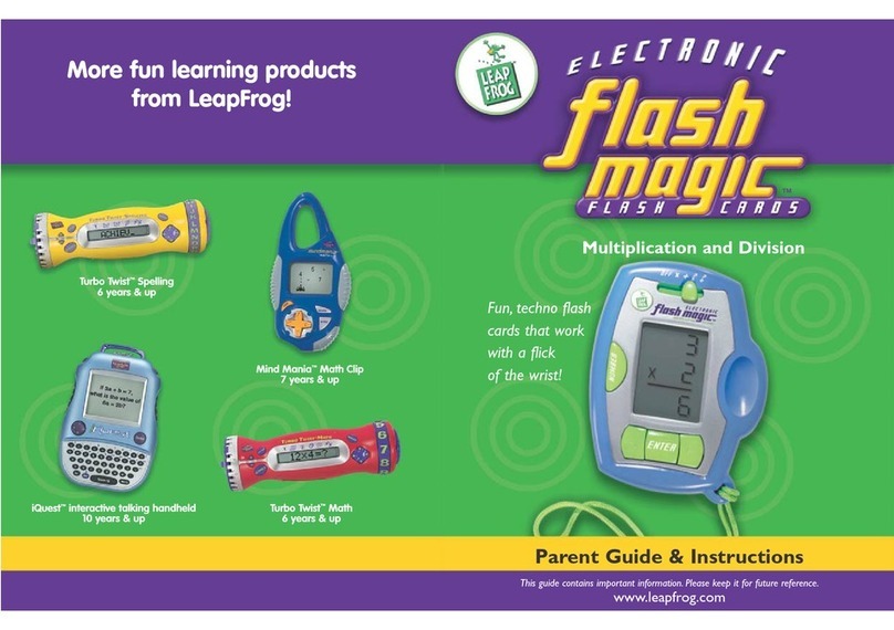LeapFrog Electronic flash magic Parent guide & instructions