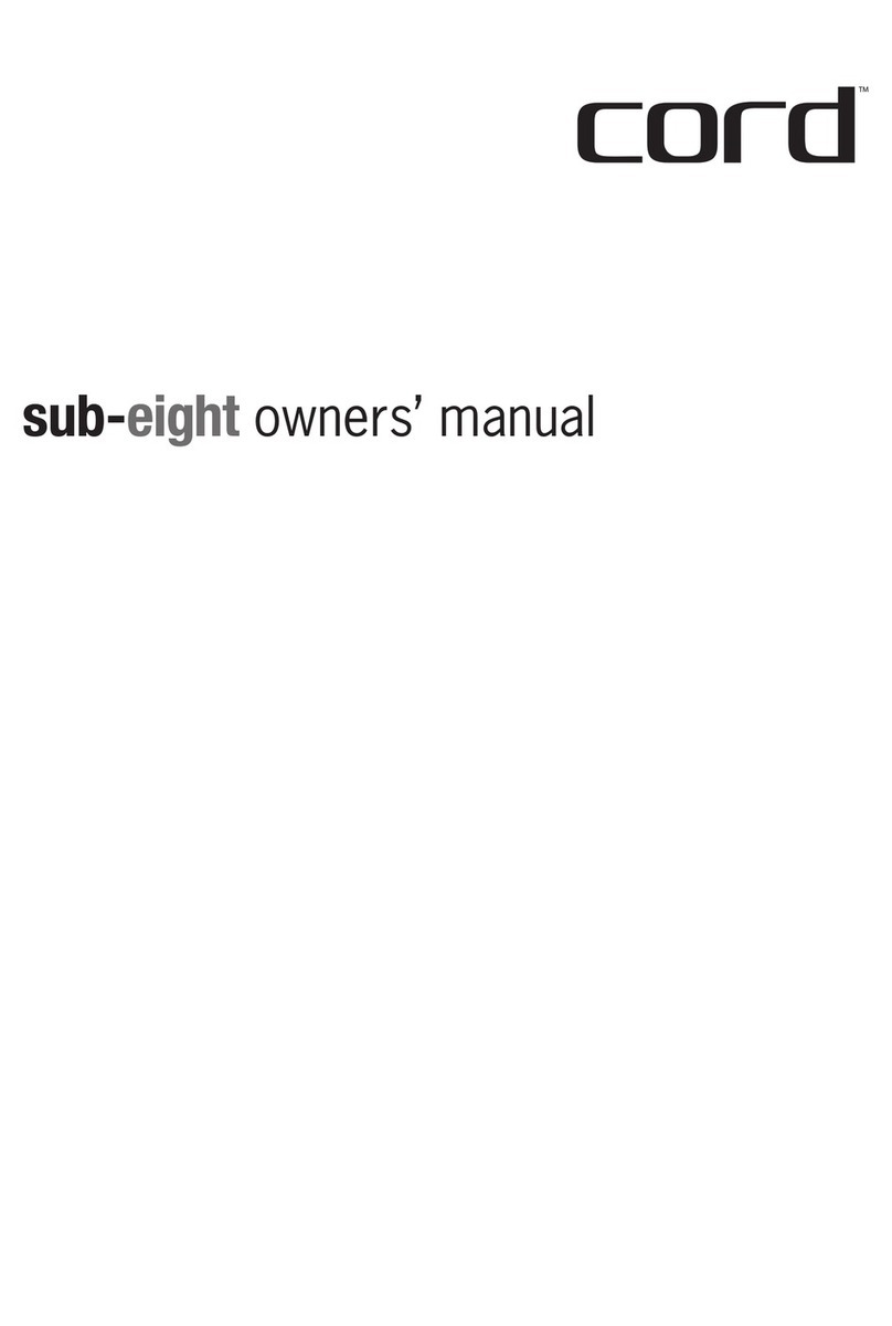 Cord sub-eight owner's manual