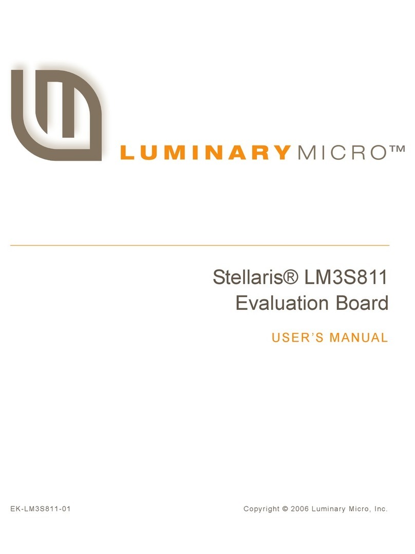 Luminary Micro Stellaris LM3S811 user manual
