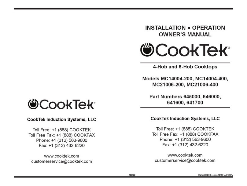 CookTek MC14004-200 User manual