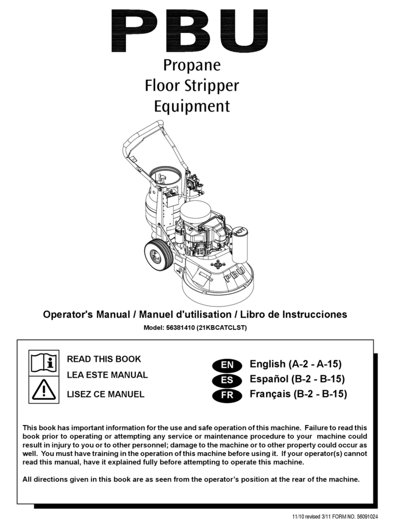 Nilfisk-Advance PBU Operator's manual Nilfisk-Advance PBU Operator's manual